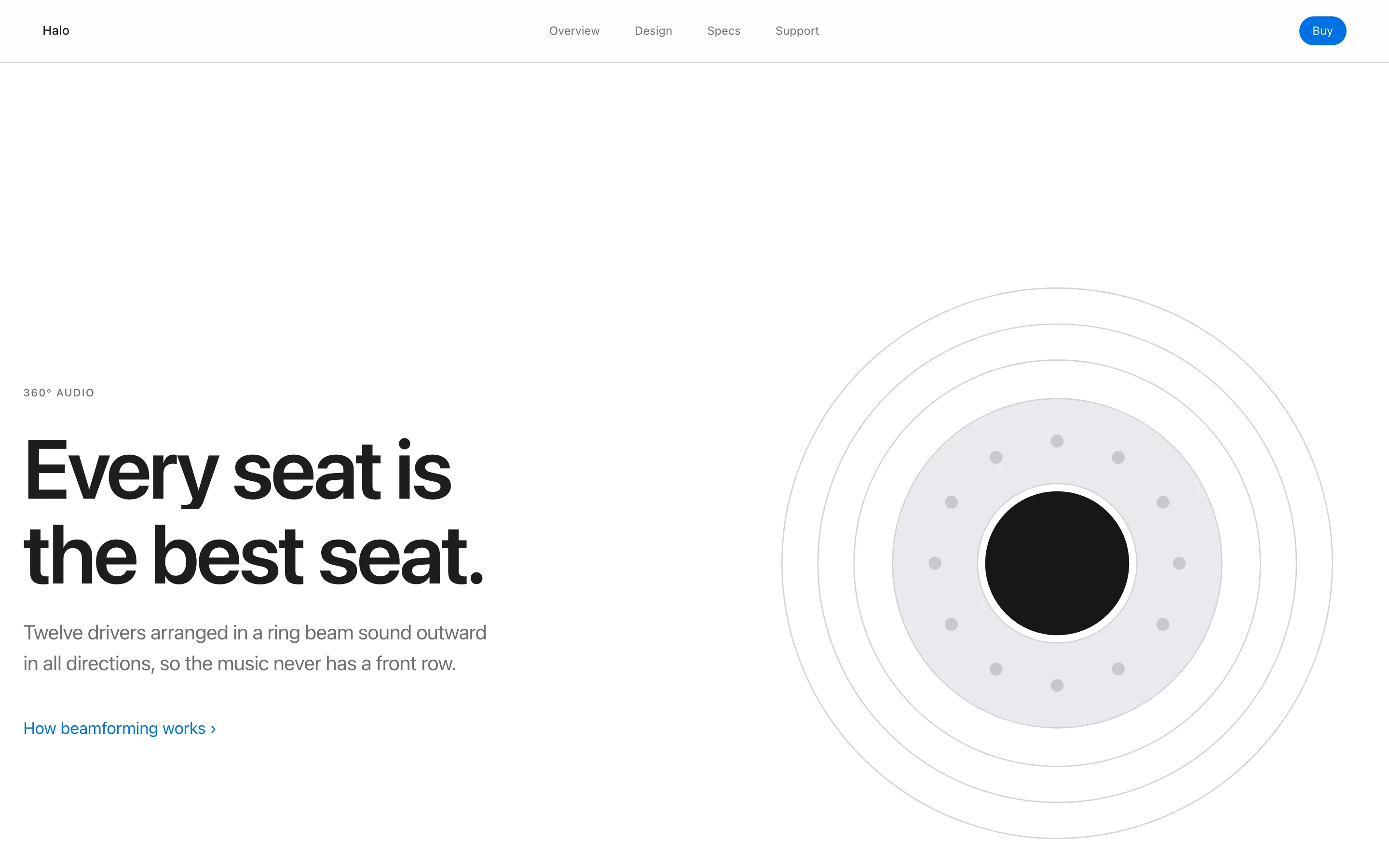 Apple Minimal: Feature screen