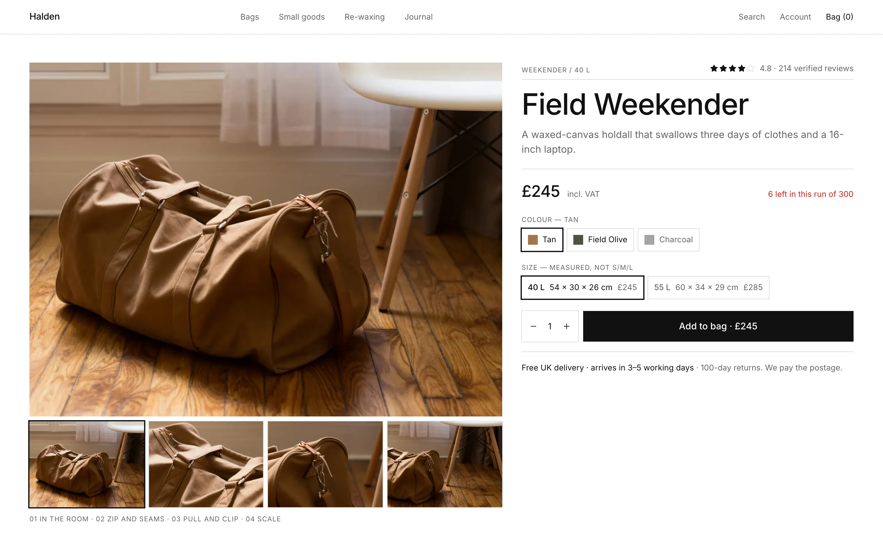 Ecommerce Brand: Rendered through skill-swiss-grid