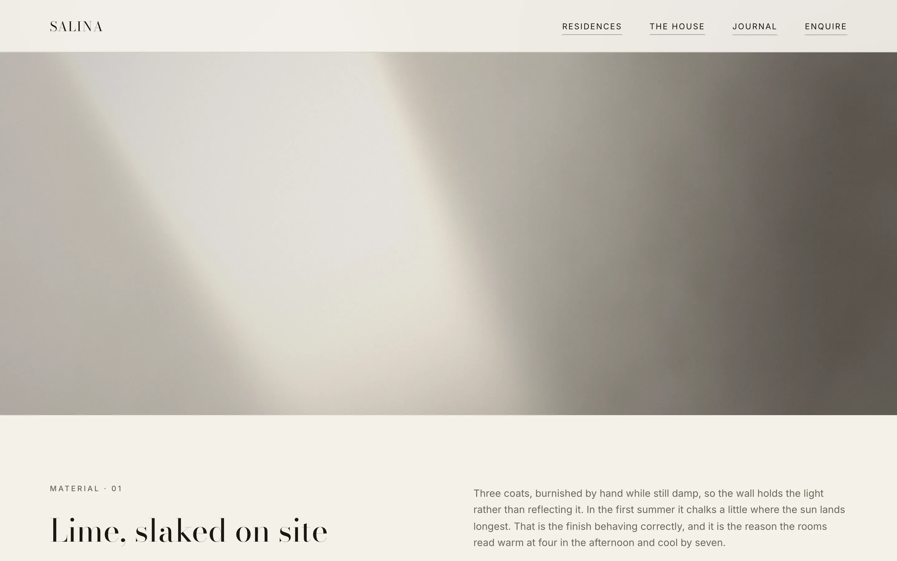 Luxury Serif: Material study